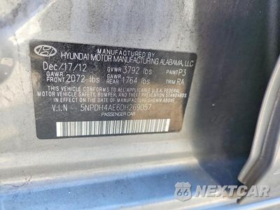 Zdjęcie 12 z 12 samochodu: 2013 HYUNDAI ELANTRA GLS VIN:5NPDH4AE6DH269057 - miniatura