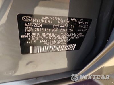 Zdjęcie 13 z 13 samochodu: 2024 HYUNDAI SONATA SEL VIN:KMHL14JA4RA383954 - miniatura