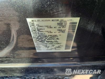 Zdjęcie 12 z 12 samochodu: 2004 NISSAN TITAN XE VIN:1N6AA07B14N572967 - miniatura