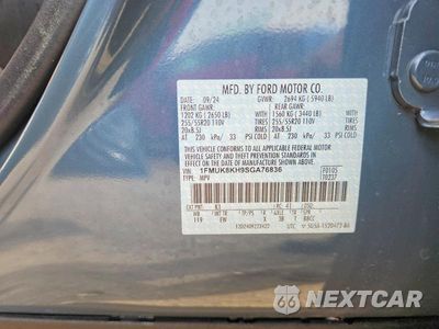 Zdjęcie 12 z 12 samochodu: 2025 FORD EXPLORER ST-LINE VIN:1FMUK8KH9SGA76836 - miniatura