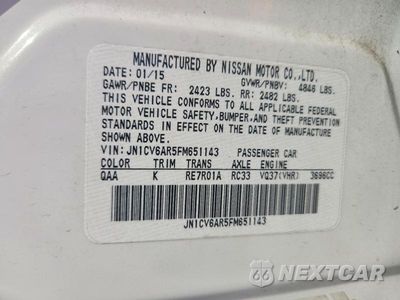 Zdjęcie 12 z 12 samochodu: 2015 INFINITI Q40 BASE VIN:JN1CV6AR5FM651143 - miniatura
