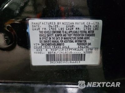 Zdjęcie 13 z 13 samochodu: 2025 NISSAN VERSA SV VIN:3N1CN8EV4SL866813 - miniatura