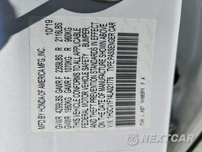 Zdjęcie 12 z 12 samochodu: 2020 HONDA ACCORD LX VIN:1HGCV1F14LA021776 - miniatura