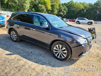 Czwarte zdjęcie samochodu z boku: 2016 ACURA MDX TECHNOLOGY VIN:5FRYD3H41GB001006 - miniatura