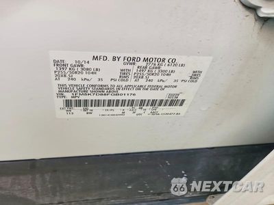 Zdjęcie 14 z 14 samochodu: 2015 FORD EXPLORER XLT VIN:1FM5K7D88FGB01176 - miniatura