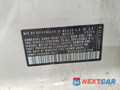 Zdjęcie 13 z 13 samochodu: 2017 VOLKSWAGEN GOLF ALLTRACK S VIN:3VWH17AU9HM519015 - miniatura