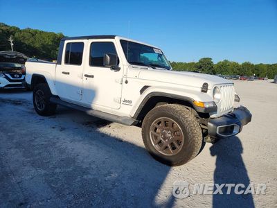 Czwarte zdjęcie samochodu z boku: 2021 JEEP GLADIATOR OVERLAND VIN:1C6HJTFGXML569245 - miniatura