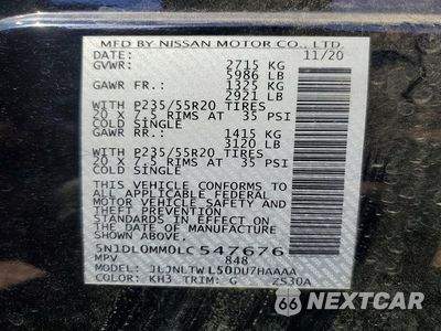Zdjęcie 13 z 13 samochodu: 2020 INFINITI QX60 SIGNATURE EDITION VIN:5N1DL0MM0LC547676 - miniatura