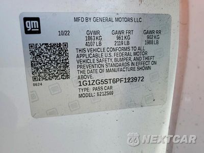 Zdjęcie 12 z 12 samochodu: 2023 CHEVROLET MALIBU RS VIN:1G1ZG5ST6PF123972 - miniatura