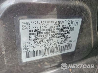 Zdjęcie 12 z 12 samochodu: 2014 NISSAN SENTRA SR VIN:3N1AB7AP6EY311029 - miniatura