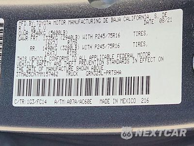 Zdjęcie 13 z 13 samochodu: 2021 TOYOTA TACOMA SR5 V6 VIN:3TMAZ5CN7MM157462 - miniatura