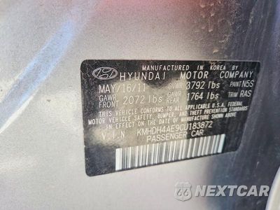 Zdjęcie 12 z 12 samochodu: 2012 HYUNDAI ELANTRA GLS VIN:KMHDH4AE9CU183872 - miniatura