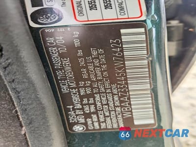 Zdjęcie 12 z 12 samochodu: 2005 BMW 325 IS SULEV VIN:WBAAZ33445KW76423 - miniatura