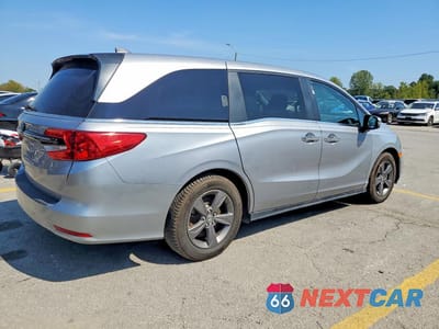Trzecie zdjęcie samochodu z tyłu: 2022 HONDA ODYSSEY EX VIN:5FNRL6H51NB030070 - miniatura