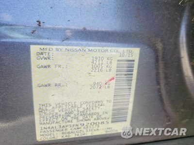 Zdjęcie 13 z 13 samochodu: 2015 NISSAN ALTIMA 2.5 S VIN:1N4AL3AP5FN920085 - miniatura