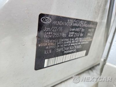Zdjęcie 12 z 12 samochodu: 2016 HYUNDAI SONATA SE VIN:5NPE24AF9GH383685 - miniatura