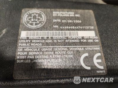 Zdjęcie 10 z 10 samochodu: 2007 POLARIS RANGER XP VIN:4XARH68AX74113738 - miniatura
