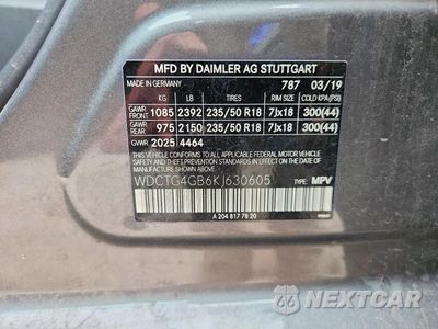 Zdjęcie 12 z 12 samochodu: 2019 MERCEDES-BENZ GLA 250 4MATIC VIN:WDCTG4GB6KJ630605 - miniatura