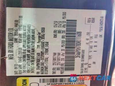 Zdjęcie 13 z 13 samochodu: 2013 FORD FUSION SE VIN:3FA6P0H78DR111608 - miniatura