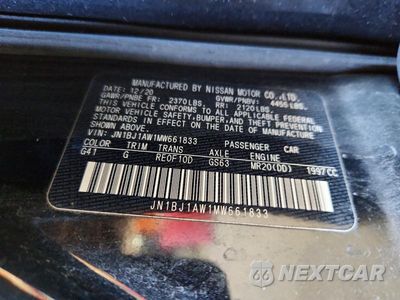 Zdjęcie 13 z 13 samochodu: 2021 NISSAN ROGUE SPORT S VIN:JN1BJ1AW1MW661833 - miniatura