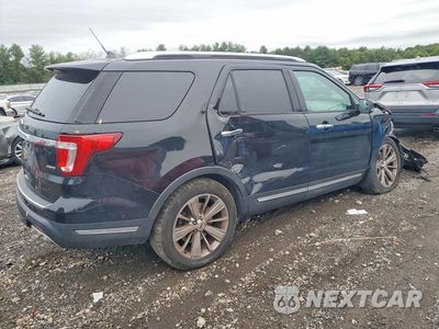 Trzecie zdjęcie samochodu z tyłu: 2018 FORD EXPLORER LIMITED VIN:1FM5K8F86JGA36825 - miniatura