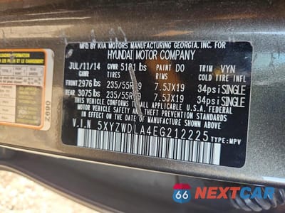 Zdjęcie 13 z 13 samochodu: 2014 HYUNDAI SANTA FE SPORT 2.0T VIN:5XYZWDLA4EG212225 - miniatura