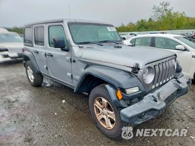 Czwarte zdjęcie samochodu z boku: 2018 JEEP WRANGLER UNLIMITED SPORT VIN:1C4HJXDG8JW137783 - miniatura
