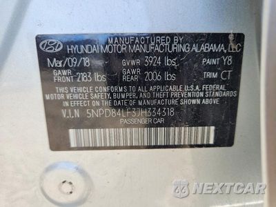 Zdjęcie 12 z 12 samochodu: 2018 HYUNDAI ELANTRA SEL VIN:5NPD84LF3JH334318 - miniatura