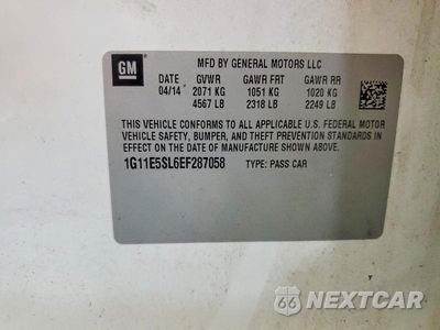 Zdjęcie 12 z 12 samochodu: 2014 CHEVROLET MALIBU 2LT VIN:1G11E5SL6EF287058 - miniatura
