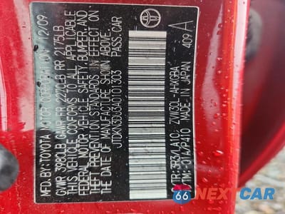 Zdjęcie 12 z 12 samochodu: 2010 TOYOTA PRIUS IV VIN:JTDKN3DU3A0101303 - miniatura