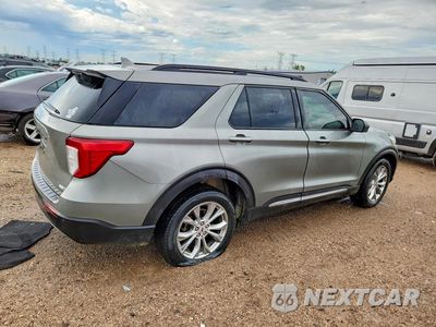 Trzecie zdjęcie samochodu z tyłu: 2020 FORD EXPLORER XLT VIN:1FMSK8DH7LGA50161 - miniatura