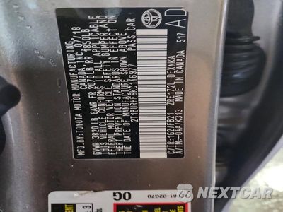 Zdjęcie 13 z 13 samochodu: 2019 TOYOTA COROLLA LE VIN:2T1BURHE6KC146977 - miniatura