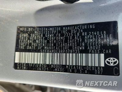 Zdjęcie 12 z 12 samochodu: 2024 TOYOTA COROLLA LE VIN:5YFB4MDE9RP179135 - miniatura