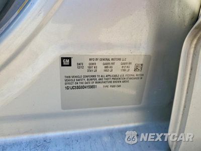 Zdjęcie 12 z 12 samochodu: 2013 CHEVROLET SONIC LT VIN:1G1JC5SG8D4159651 - miniatura