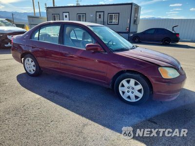Czwarte zdjęcie samochodu z boku: 2002 HONDA CIVIC EX VIN:1HGES257X2L017571 - miniatura