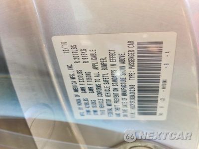 Zdjęcie 12 z 12 samochodu: 2011 HONDA ACCORD LX VIN:1HGCP2F3XBA062249 - miniatura