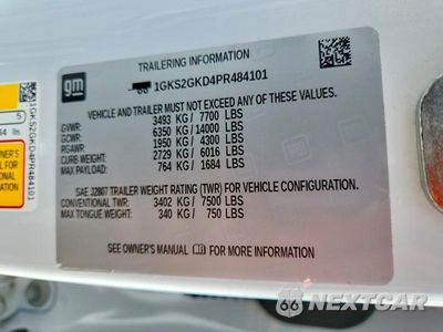 Zdjęcie 13 z 13 samochodu: 2023 GMC YUKON XL K1500 SLT VIN:1GKS2GKD4PR484101 - miniatura