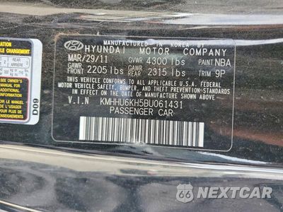 Zdjęcie 12 z 12 samochodu: 2011 HYUNDAI GENESIS COUPE 3.8L R-SPEC VIN:KMHHU6KH5BU061431 - miniatura