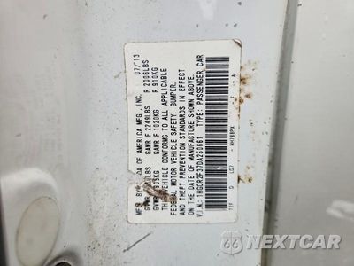 Zdjęcie 12 z 12 samochodu: 2013 HONDA ACCORD LX VIN:1HGCR2F37DA250661 - miniatura