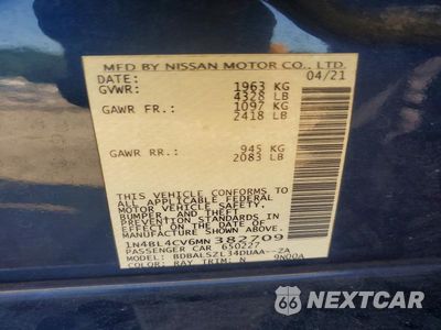 Zdjęcie 13 z 13 samochodu: 2021 NISSAN ALTIMA SR VIN:1N4BL4CV6MN382709 - miniatura