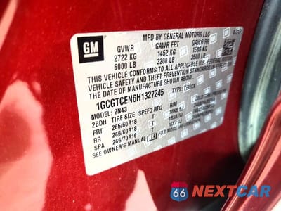 Zdjęcie 12 z 12 samochodu: 2017 CHEVROLET COLORADO LT VIN:1GCGTCEN6H1327245 - miniatura