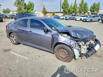 Czwarte zdjęcie samochodu z boku: 2019 HONDA CIVIC LX VIN:2HGFC2F67KH556783 - miniatura