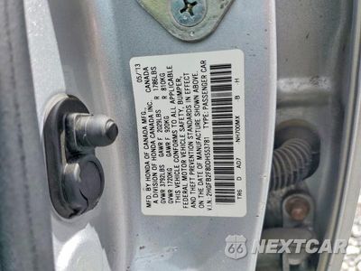 Zdjęcie 13 z 13 samochodu: 2013 HONDA CIVIC EX VIN:2HGFB2F80DH553781 - miniatura
