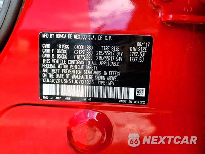 Zdjęcie 13 z 13 samochodu: 2018 HONDA HR-V EX VIN:3CZRU5H51JG701825 - miniatura