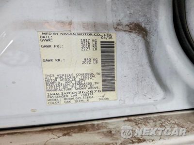 Zdjęcie 12 z 12 samochodu: 2016 NISSAN ALTIMA 2.5 S VIN:1N4AL3AP0GN362678 - miniatura