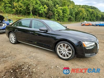 Czwarte zdjęcie samochodu z boku: 2012 AUDI A8 L QUATTRO VIN:WAURVAFD8CN020588 - miniatura