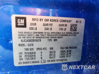 Zdjęcie 13 z 13 samochodu: 2013 BUICK ENCORE VIN:KL4CJASB3DB194378 - miniatura