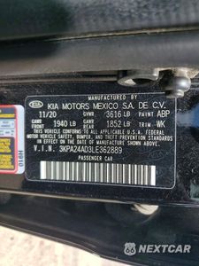 Zdjęcie 13 z 13 samochodu: 2020 KIA RIO LX VIN:3KPA24AD3LE362889 - miniatura