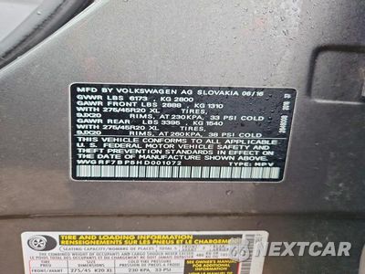 Zdjęcie 12 z 12 samochodu: 2017 VOLKSWAGEN TOUAREG WOLFSBURG VIN:WVGRF7BP5HD001072 - miniatura
