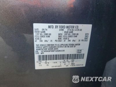 Zdjęcie 13 z 13 samochodu: 2015 FORD EXPLORER LIMITED VIN:1FM5K8F89FGA86335 - miniatura